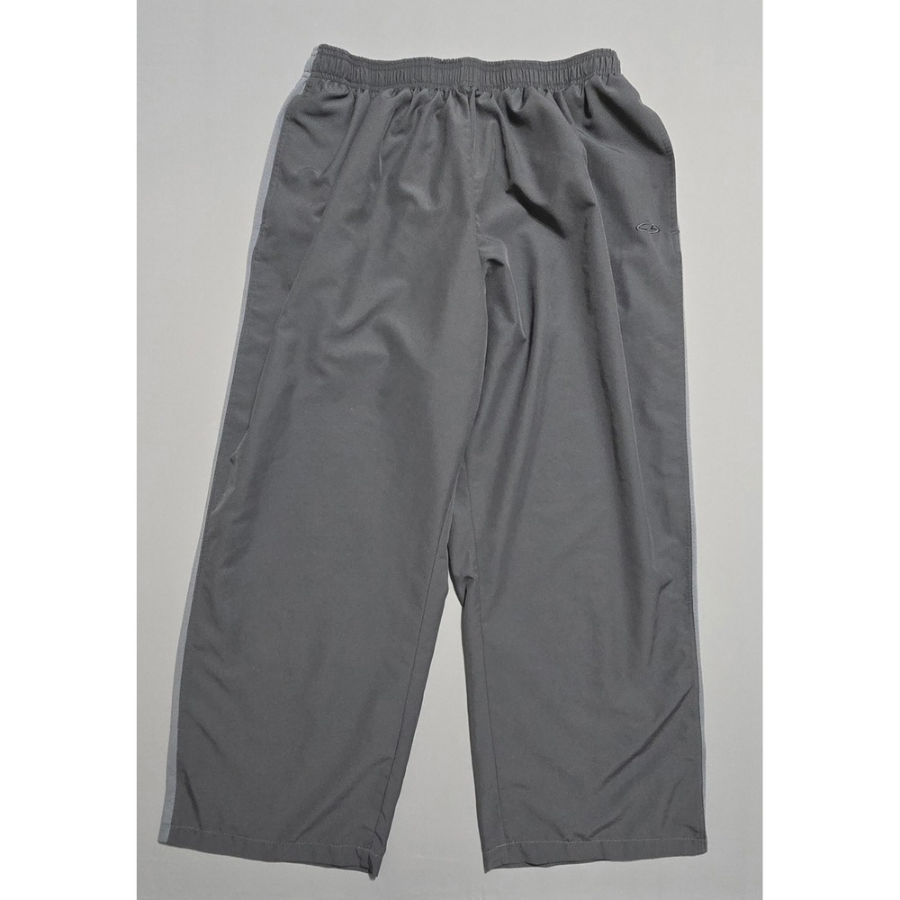 Champion Athletic Pants XXL Gray Elastic Waist Drawstring Polyester Activewear